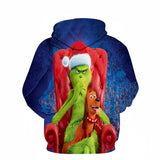 Grinch Hoodie 3D Printed Hoodie Christmas