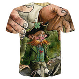 Saint Patrick's Day Closing 3D Printed T-shirt Short Sleeve Top