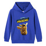 Children Pokemon Pikachu Hoodie Boys and Girls Cotton Hooded Sweater