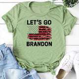 Let's Go Brandon T Shirt Women's Short-Sleeved T-shirt Women's Bottoming Shirt