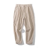 Mens Fall Outfits Autumn and Winter Multi-Bag Straight Cargo Jeans Men's Loose Casual Trousers