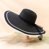 Fedora Golf Hats Summer Satin Women's Dome Straw Hat