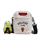 Stranger Things Hellfire Club Backpack Stranger Thing Shoulder Bag Canvas Breathable Crossbody