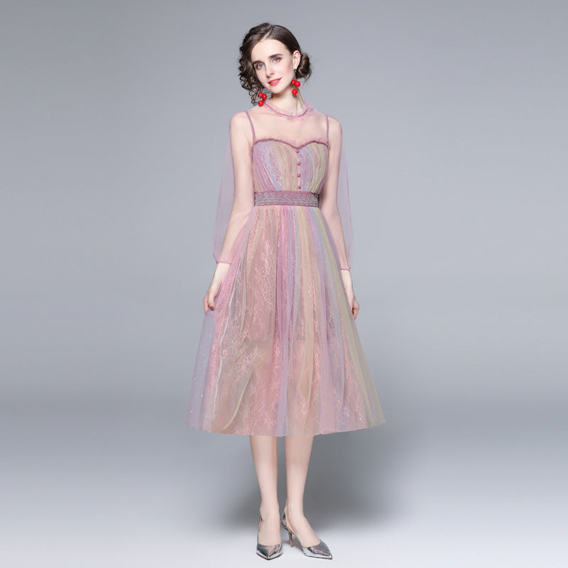 Daisy Buchanan Dress Sexy Spring and Autumn Women's Long-Sleeved Dress