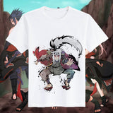 Itachi Uchiha Costume Naruto T-Shirt Naruto Sasuke Uchiha Skunk Kakashi Short Sleeve