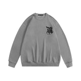 Preppy Aesthetic Sweatshirt Heyhenry Autumn New Sweater Men's and Women's round Neck Letter Pattern Casual Trend Pullover Coat Couple T-shirt