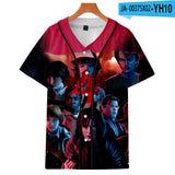 Hellfire Club Shirt Stranger Things Season 4 Hellfire Club Short Sleeve Baseball Uniform