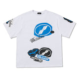 We11 Done T Shirts Graffiti Letters Badge Printed Oversize Loose Couple