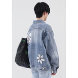 Paisley Denim Jacket Men's Autumn Loose Printed Casual Denim Jacket