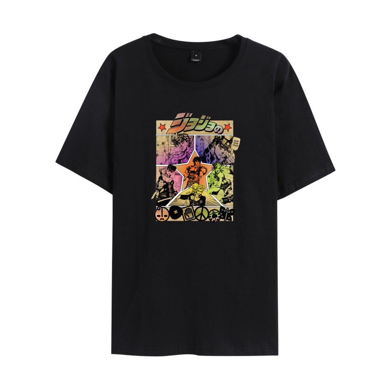 Jojo's Bizarre Adventure Clothing Anime Print Short Sleeve T-shirt
