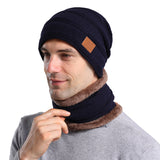 Men's Winter Hats Wool Hat Men's and Women's Fleece-Lined Thickened Pullover
