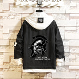 Comic Denim Jacket Sweater for Men and Women Loose Denim Jacket