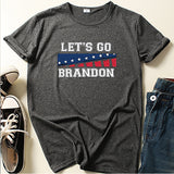 Let'S Go Brandon T Shirt Summer Printed Short Sleeve T-Shirt