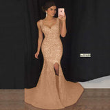Olivia Wilde Dress Sexy Zipper Camisole Gown Slim-Fit Sequined Long Dress