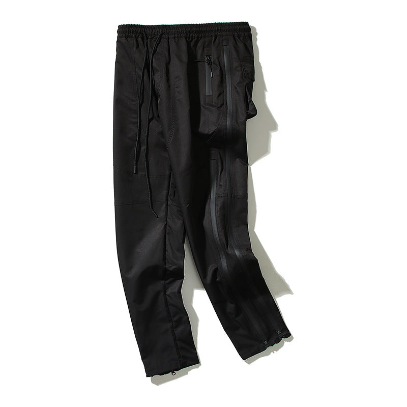 Kanye West Sunday Service Pant Zipper Stitching Casual Slit Cargo Pants Loose