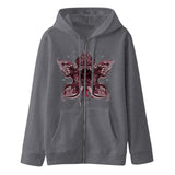 Stranger Things Hoodie Zipper Sweatshirt Cardigan Loose
