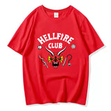 Stranger Things Hellfire Club T Shirt T-Shirt Stylish Loose Short Sleeve