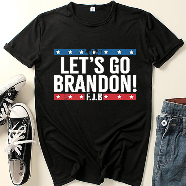 Let'S Go Brandon T Shirt Short Sleeve Men'S And Women'S T-Shirt Short Sleeve Top