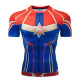 Marvel T Shirt Tight Men's Sports Fitness 3D Men's Clothing