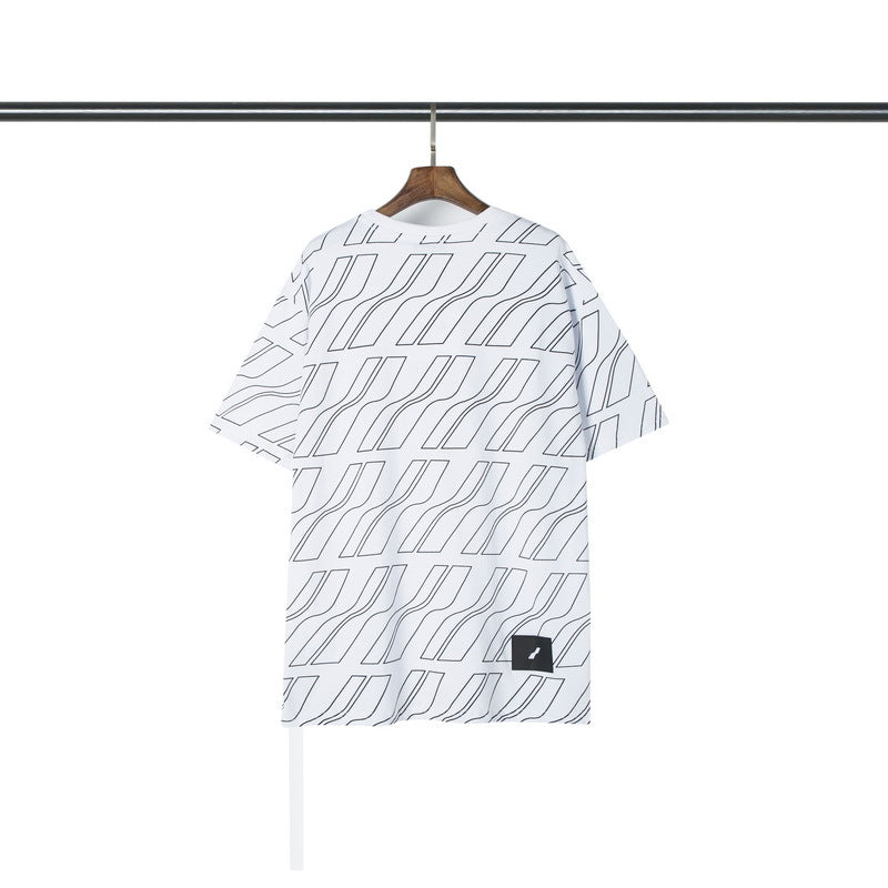 We11 Done T Shirts Loose Black Striped Casual Men and Women Same Style