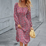 Emery Rose Dresses French Collar Autumn And Winter Long Sleeve Romantic Dress
