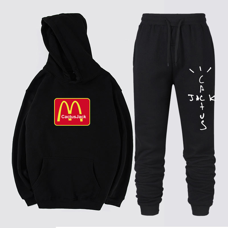 Travis Scott Astroworld Hoodie & Pant 2 Piece Set Autumn and Winter Warm Hoodie Men