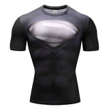 Marvel T Shirt Tight Men's Sports Fitness 3D Men's Clothing