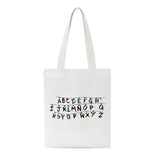 Stranger Things Hellfire Club Handbag Stranger Things Printed Creative One-Shoulder Student Handheld Shopping Bag