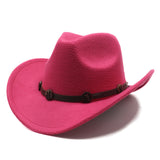 Cowboy Hats Denim Hat Woolen Bowler Hat for Women