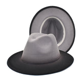 Mens Kentucky Derby Hats Color Matching Gradient Color Fedora Hat Women's Outdoor Sun Hat
