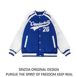 Baggy Jacket Winter Retro Alphabet Jacket Baseball Uniform