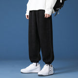 Mens Corduroy Pants Ankle Banded Pants Sweatpants Men's Spring and Autumn Loose Casual Harem Pants