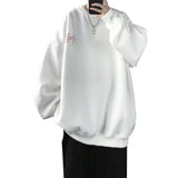 Men Sweatshirts Spring and Autumn Printed Sweater Loose Long Sleeve Student Pullover round Neck