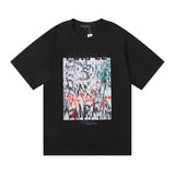 Purple Brand T Shirts Spring/Summer Painted Print Men's and Women's Casual Short-Sleeved T-shirt