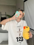 Rrr123 T Shirt Vintage Loose-Fitting Casual T-shirt