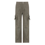 Julia Fox Low Rise Trousers Vintage Straight-Leg Denim Casual Trousers