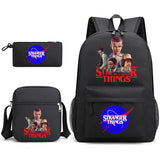 Stranger Things Hellfire Club Backpack Foreign Trade Three-Piece Crossbody Bag