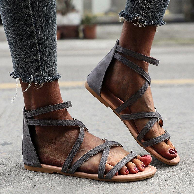 Women Open Toe Sands Flats Summer Bohemian Sandals