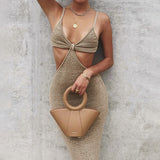 Hot Women in Tight Dresses Sexy Slim Sexy Sling Dress