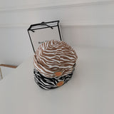 Beanies Banma Pattern Hat Female Spring and Summer Leather Tag Melon Skin Beret Male