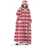 Hoodies Blankets Large Pocket Lazy Blanket Fleece Lamb Wool Bathrobe
