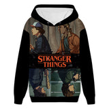 Stranger Things Hoodie Stranger Things Series 3D Sweatshirt Cosplay Anime 3D Printed Thickening Fleece-Lined Hoodie
