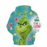 Grinch Hoodie 3D Printed Hoodie Christmas