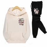 Anti Social Club Hoodie Pullover Sweater Men's Hooded Loose