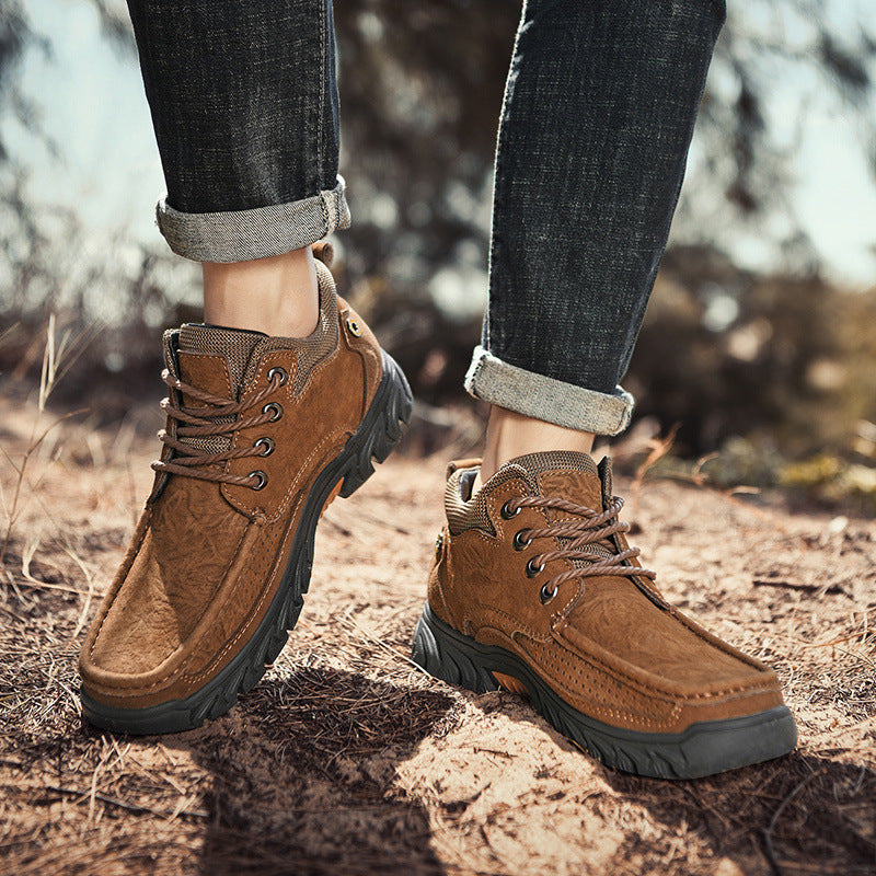 MEN'S BOOTS Autumn and Winter Men's Shoes plus Size Outdoor Leisure