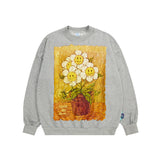 Preppy Aesthetic Sweatshirt Men's round Collar Sweater Autumn Printing