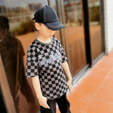 Children T Shrits Boy Summer Clothing Children's round Neck Short Sleeve T-shirt