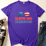 Let'S Go Brandon T Shirt Us Printed Short-Sleeved Top