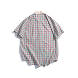 Baggy Baseball Jersey Summer Grid Letter Printing Men Loose Baseball Uniform