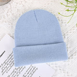 Men Winter Hats Solid Color Women's Autumn and Winter Hat